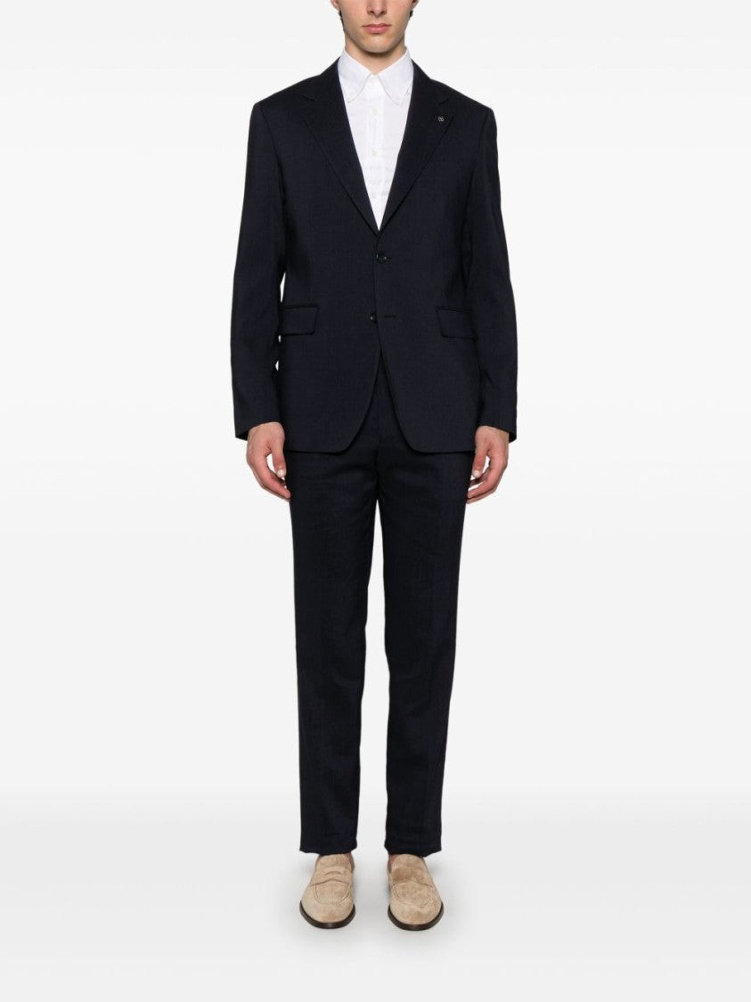 Tagliatore Midnight Blue Tailored Suit Jacket
