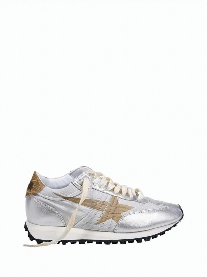 Golden Goose Distressed Low-Top Sneakers With Dark Star Emblem