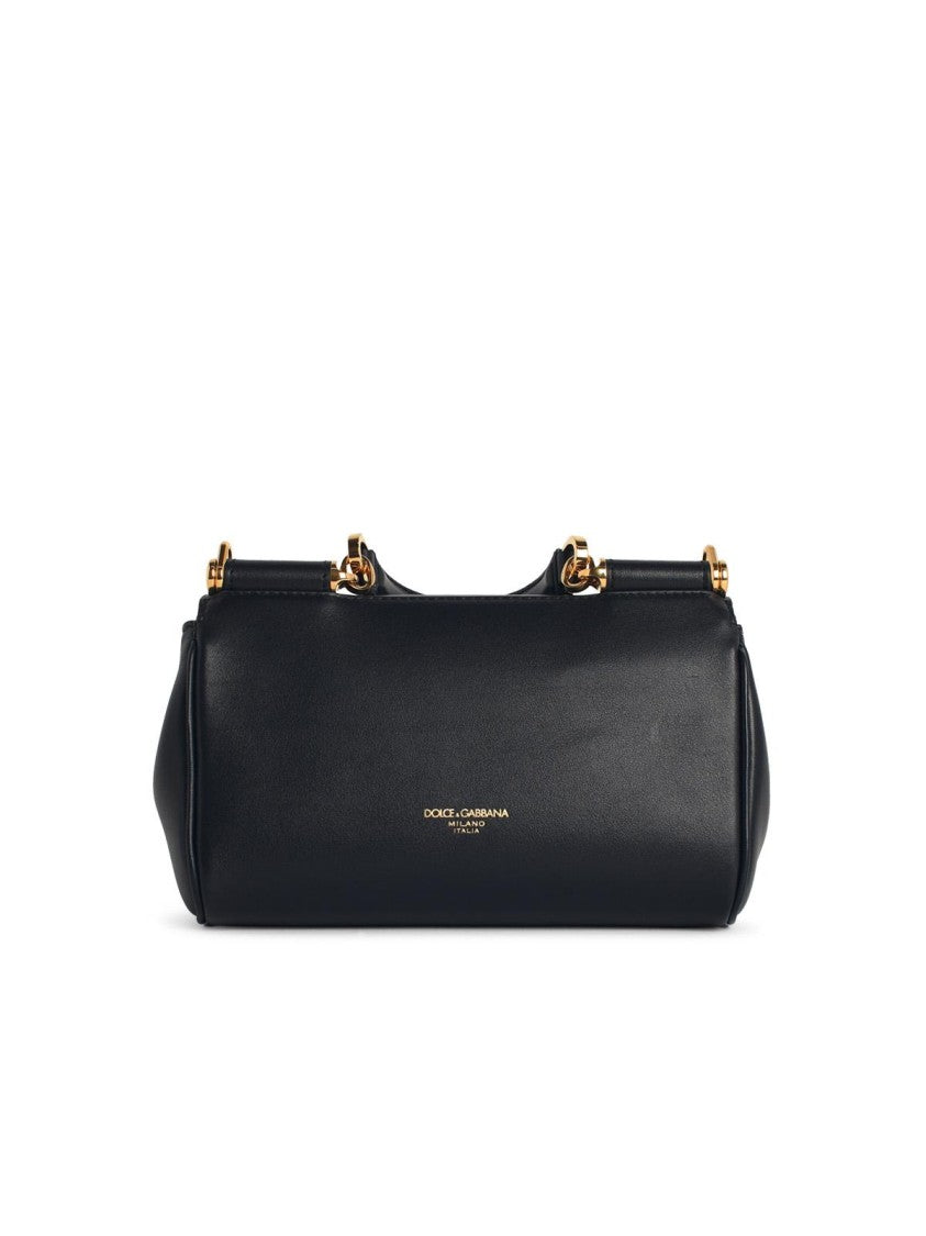 Dolce & Gabbana 'My Sicily' Black Leather Handbag