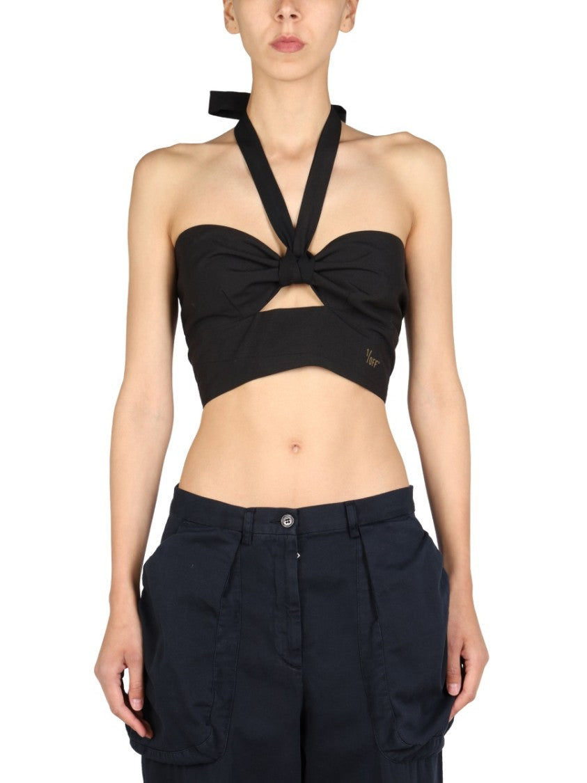 1/Off Cross Strap Top