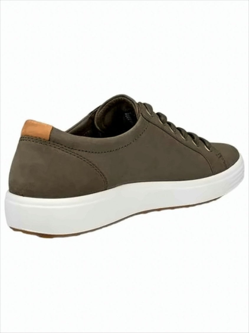 Ecco Minimalist Cow Leather Sneakers With Rubber Sole