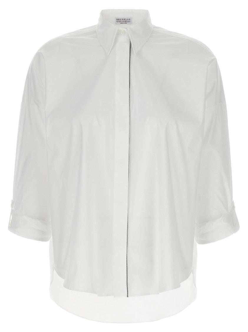Brunello Cucinelli Shiny Trim' Shirt