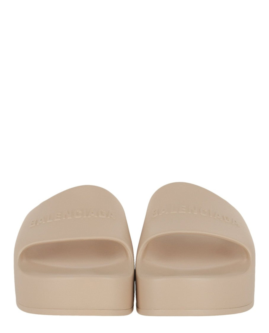 Balenciaga Chunky Logo Slide Sandals