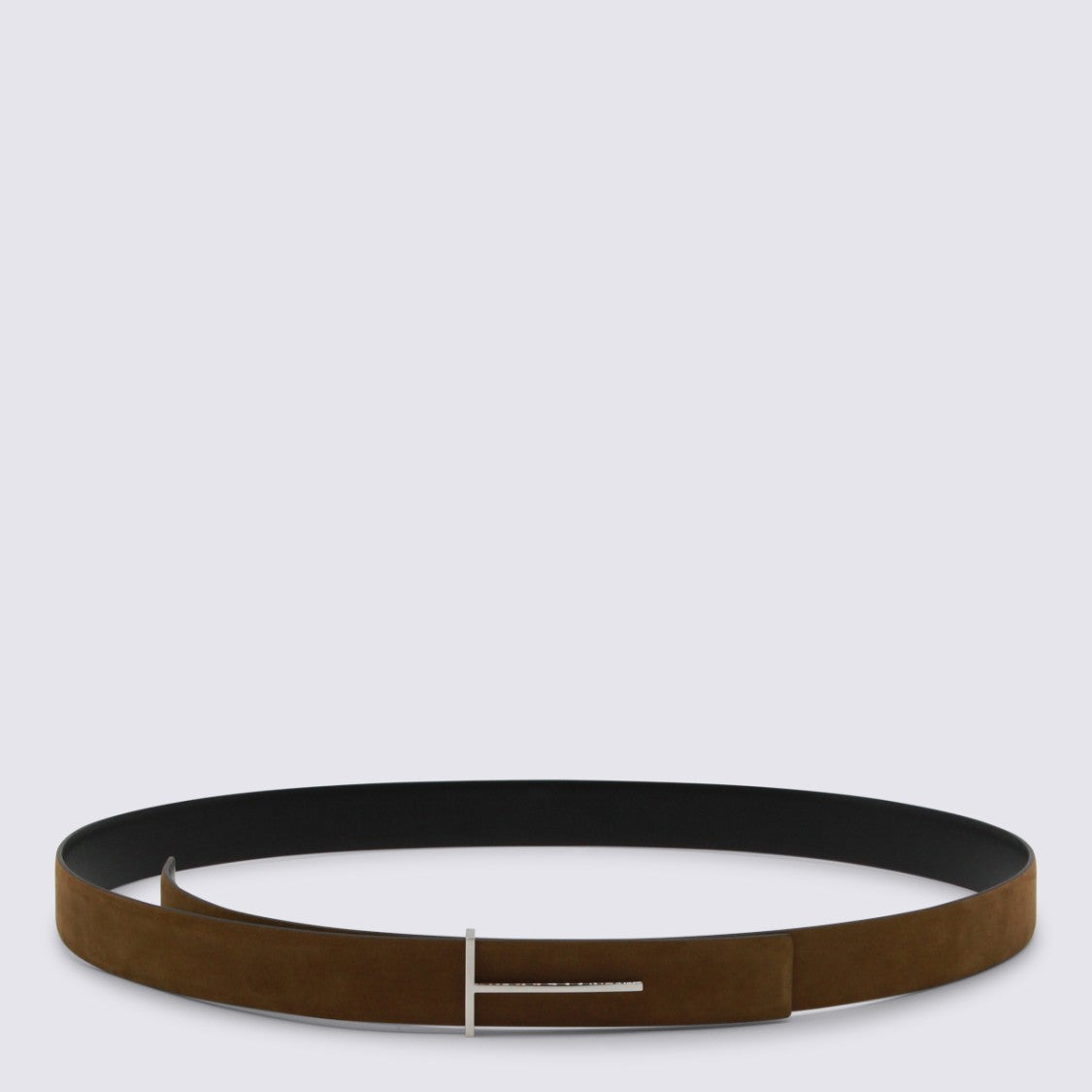 Tom Ford Tobacco Suede Adjustable Buckle Belt