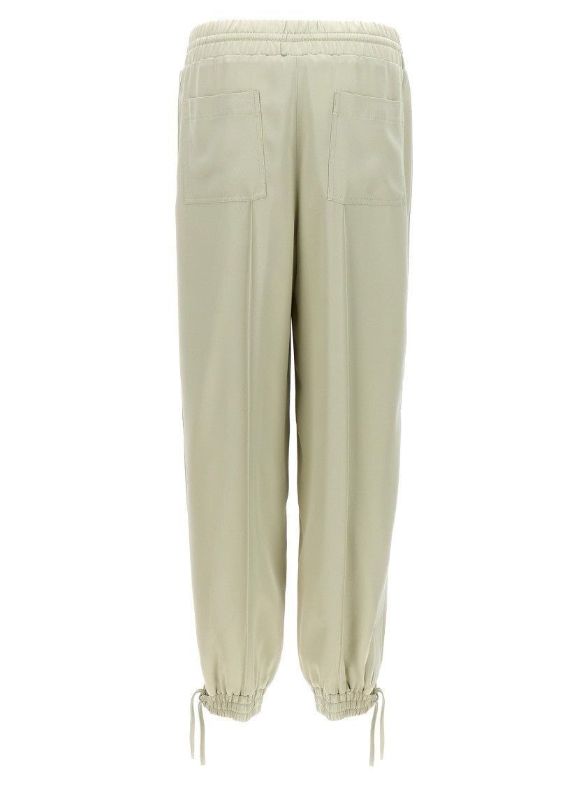 Jil Sander Fluid Viscose Blend Joggers With Adjustable Drawstring