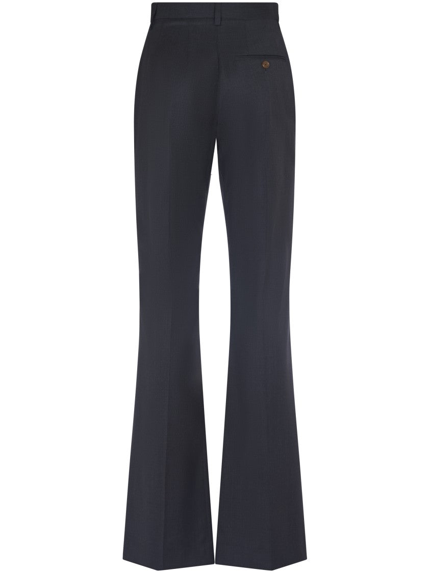 Vivienne Westwood Tailored Black Trousers With Flared Leg