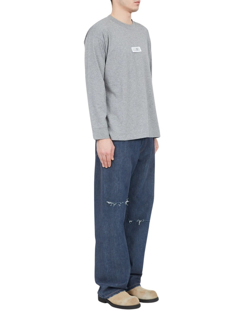 Mm6 By Maison Margiela Soft Patch Detail Cotton Jersey T-Shirt