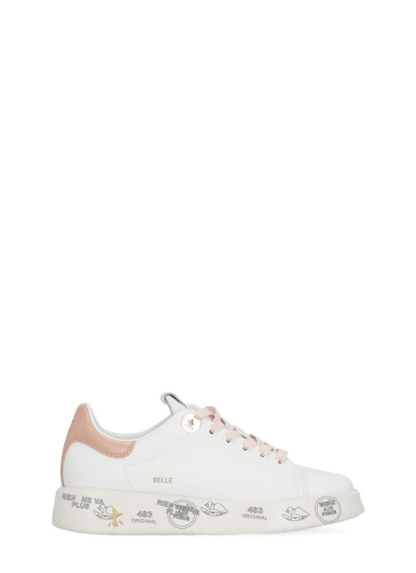 Premiata White Belle 8159 Lettering Sneakers