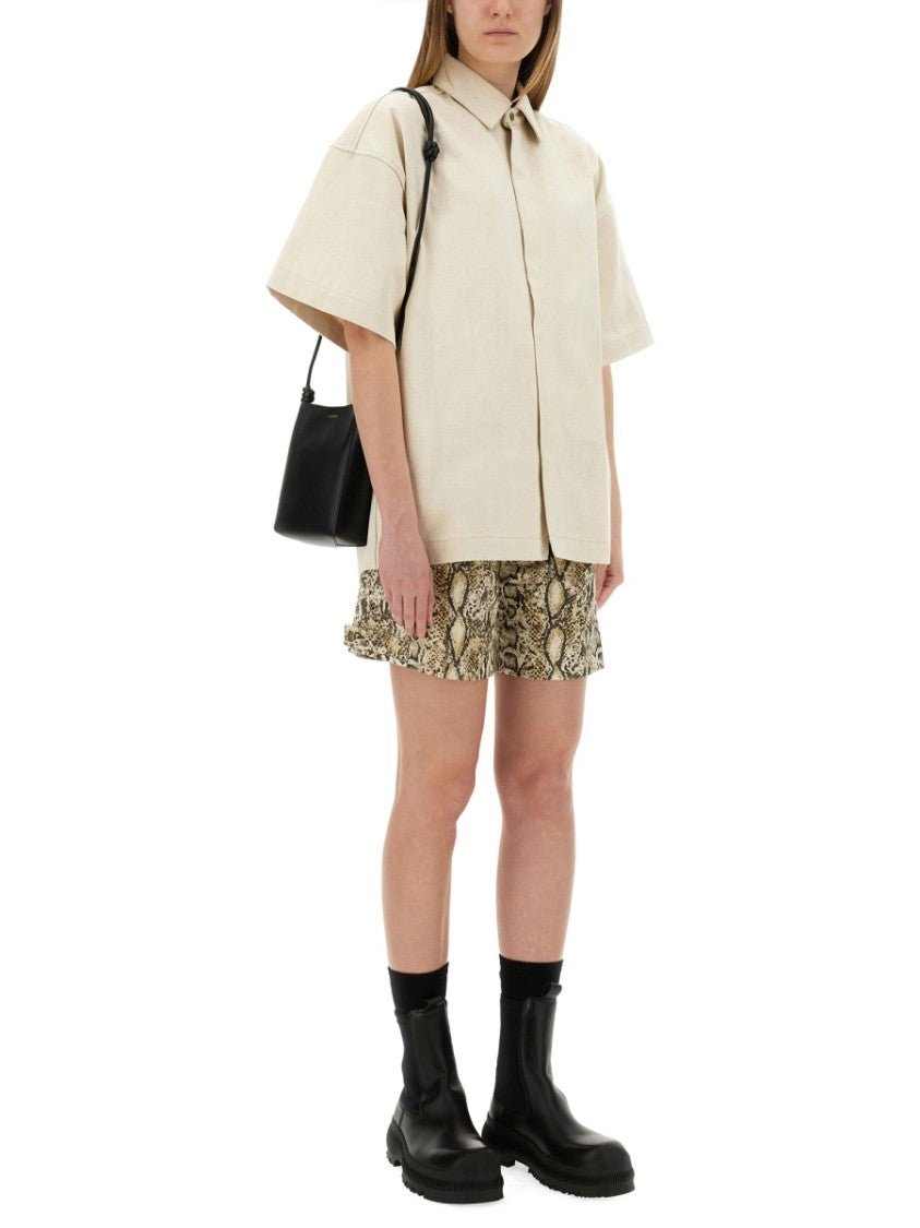Jil Sander Oversized Heavy Cotton Shirt
