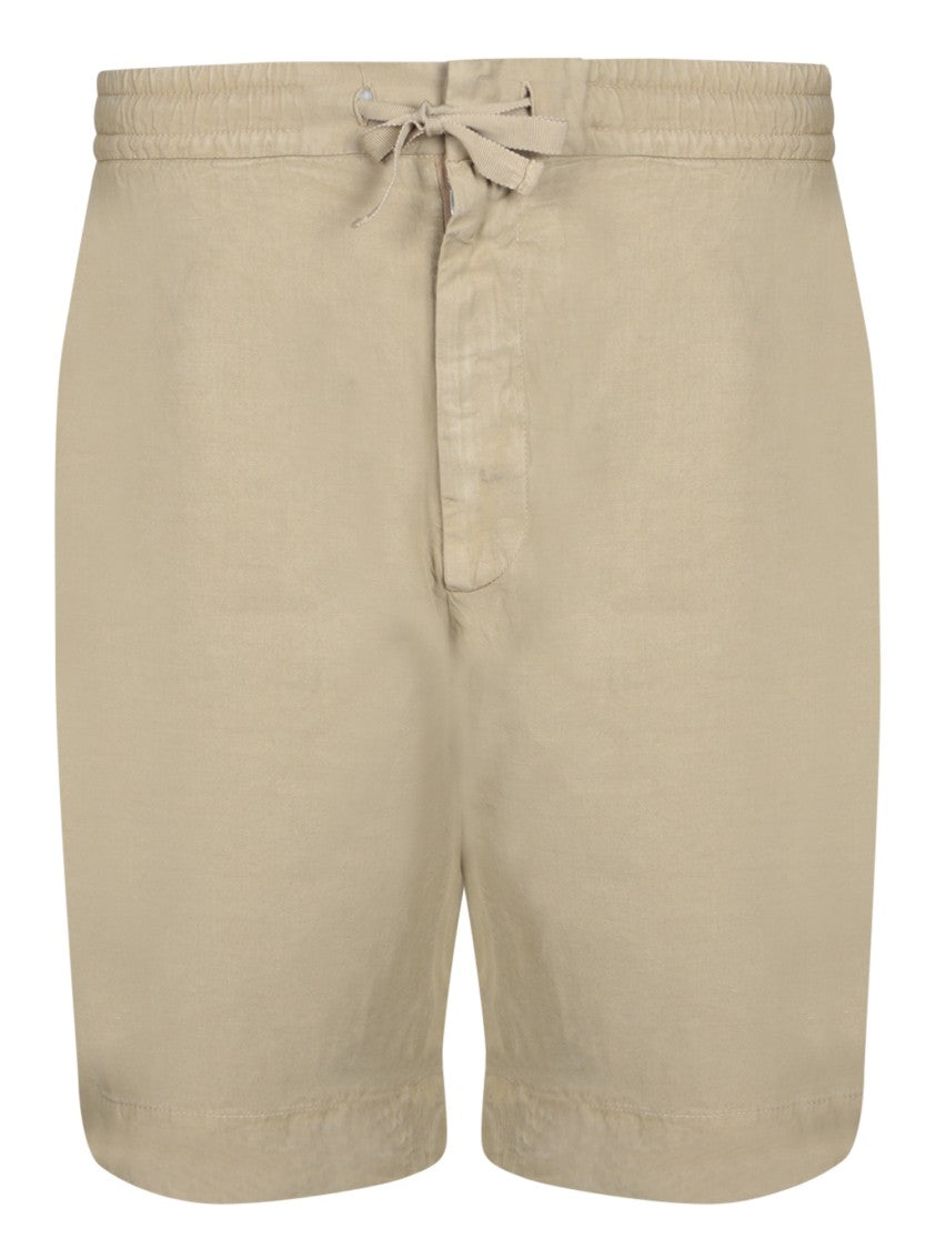 Officine Generale Bermuda Shorts With Elastic Waistband And Adjustable Drawstring
