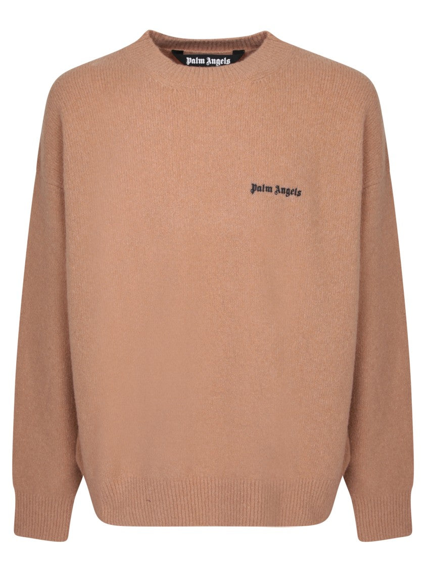 Palm Angels Brown Knitwear With Relaxed Fit