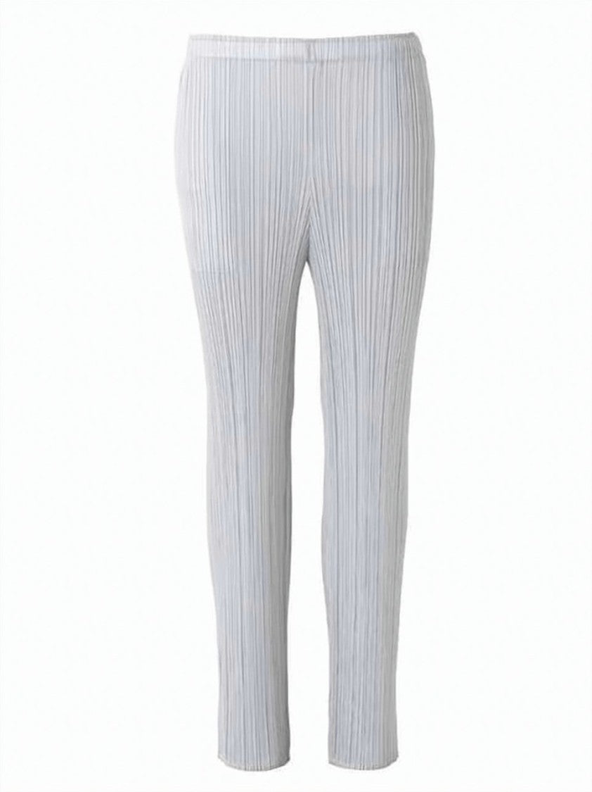 Pleats Please Slim Fit Cropped Pants