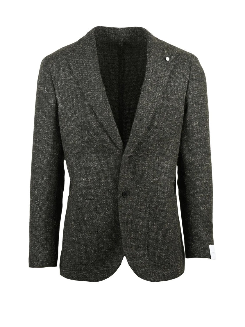 Luigi Bianchi Rounded Jacket With Modern Silhouette And Textured Fabric
