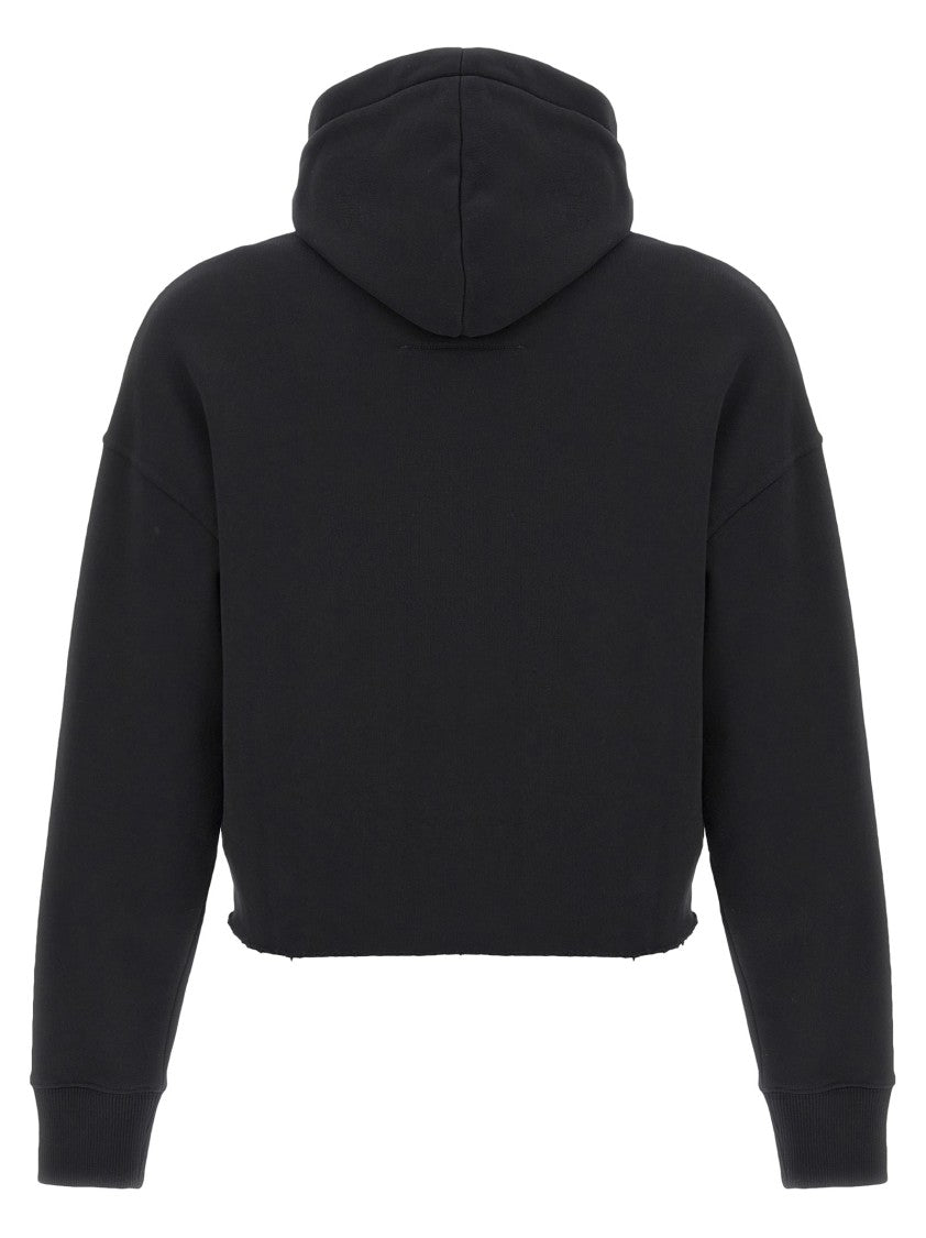 Givenchy Brushed Cotton Cropped Hoodie