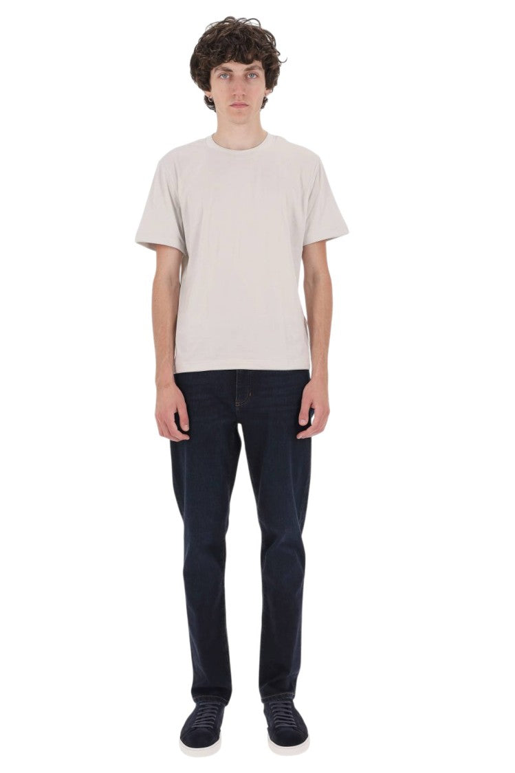 Eleventy Sand Tonal Profiles Cotton T-Shirt