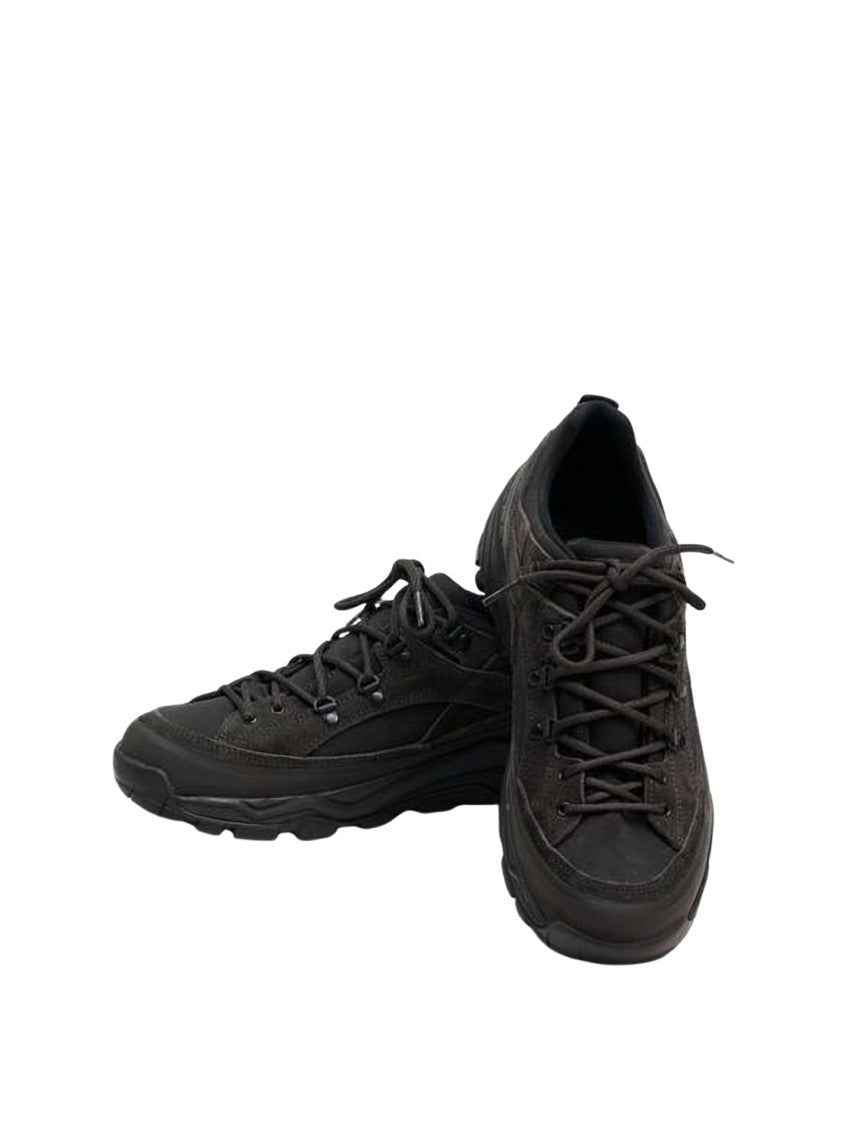Ten C Rugged Leather And Nylon Sneakers