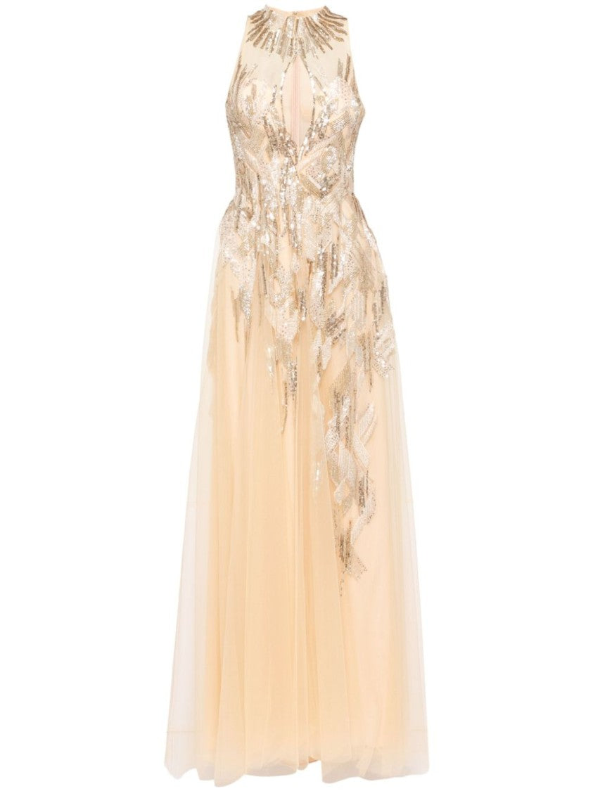 Saiid Kobeisy Long Embroidered Dress