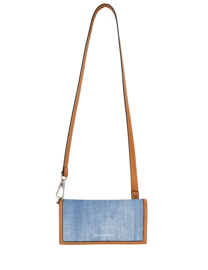 Ermanno Scervino Textured Denim Wallet