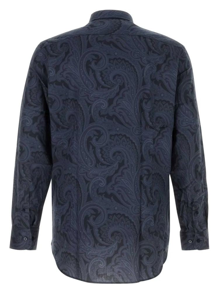 Etro Multicolour Roma Paisley Pattern Cotton Long-Sleeve Shirt