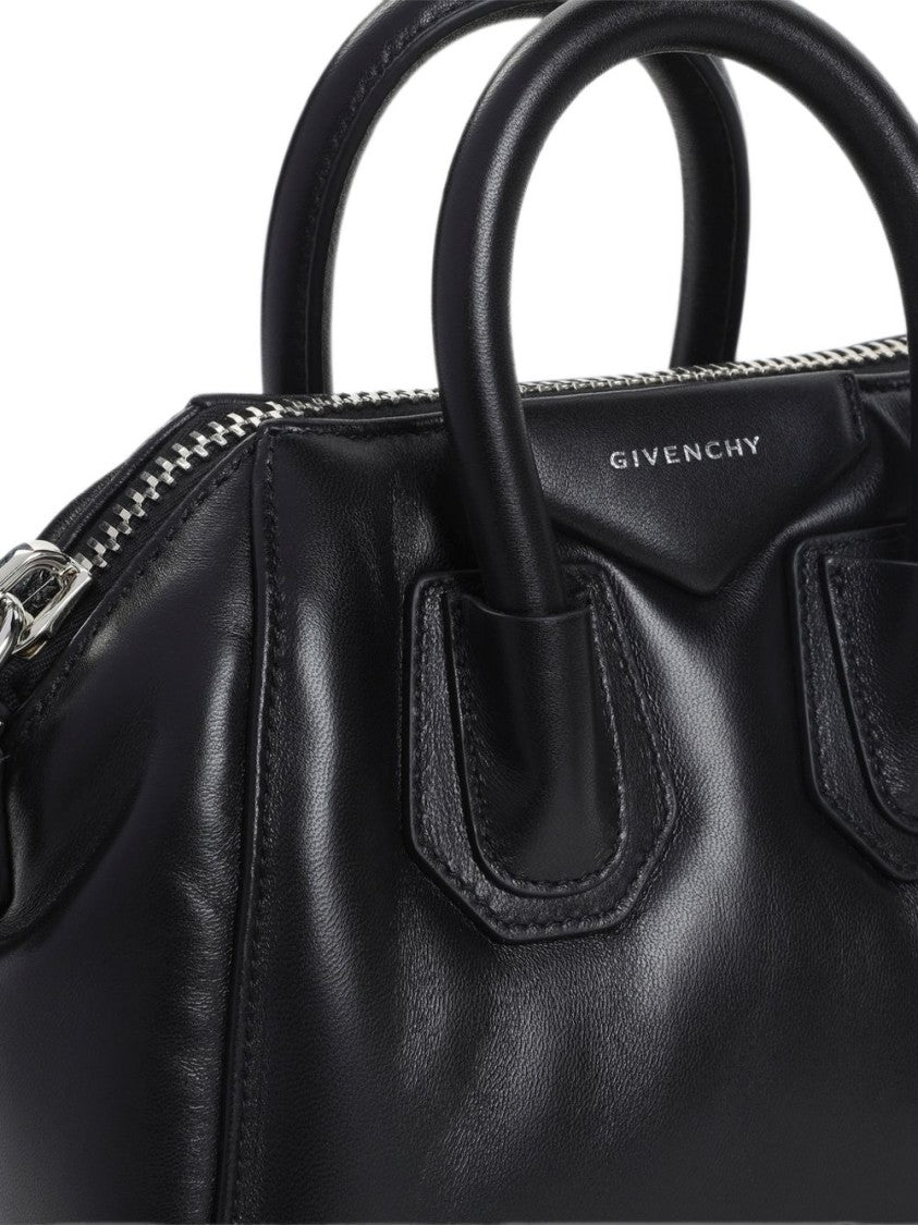 Givenchy Black Structured Lamb Leather Handbag