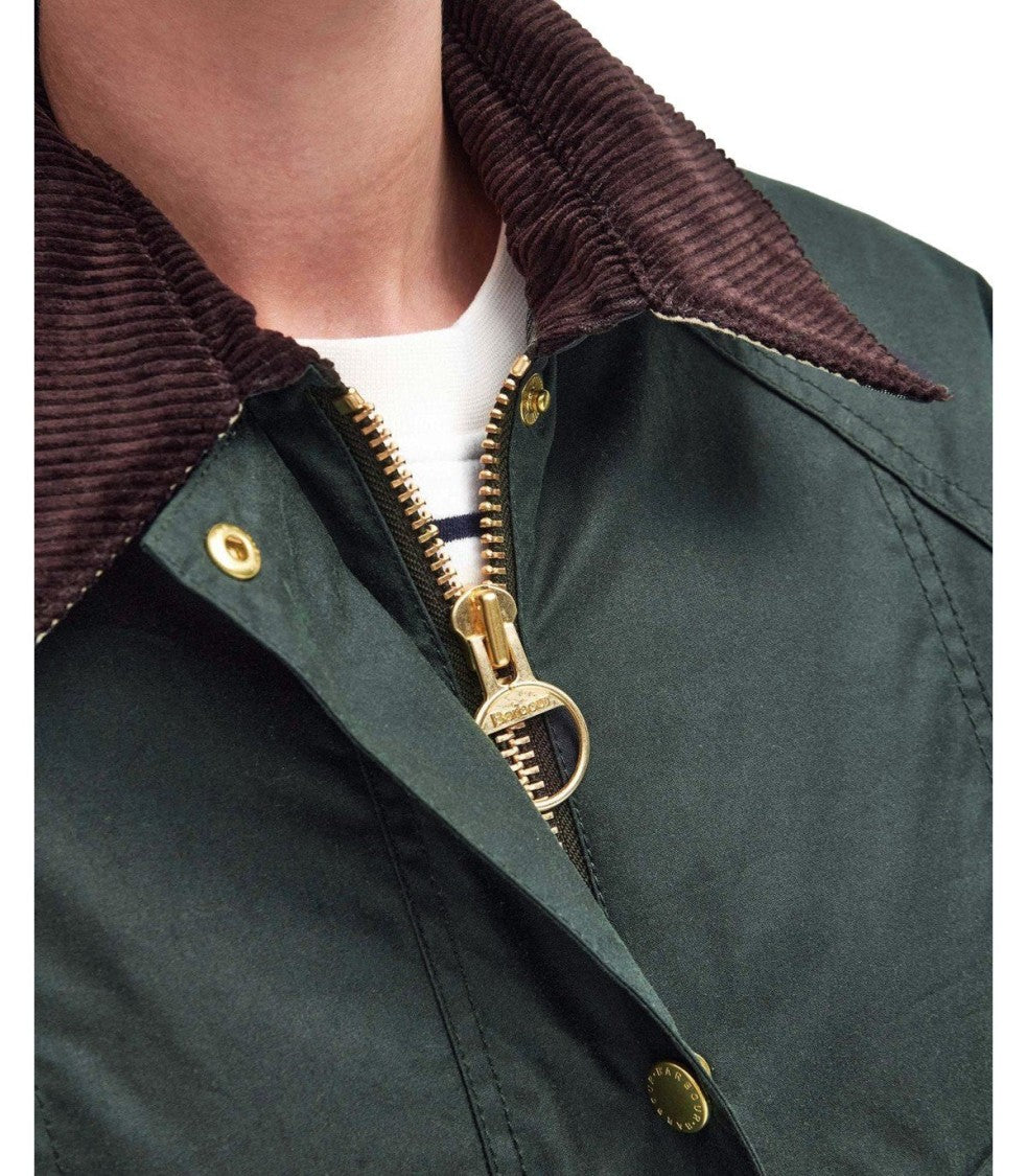 Barbour Beadnell Wax Sage Green Jacket