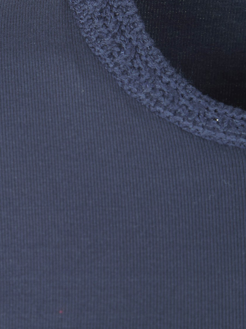 Fabiana Filippi Ribbed Cotton Jersey T-Shirt