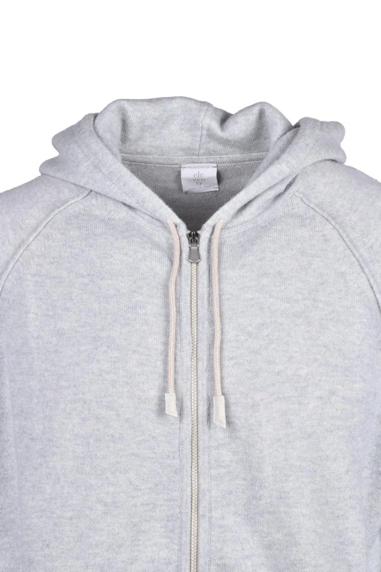 Eleventy Zip Sweatshirt Cashmere - Grey