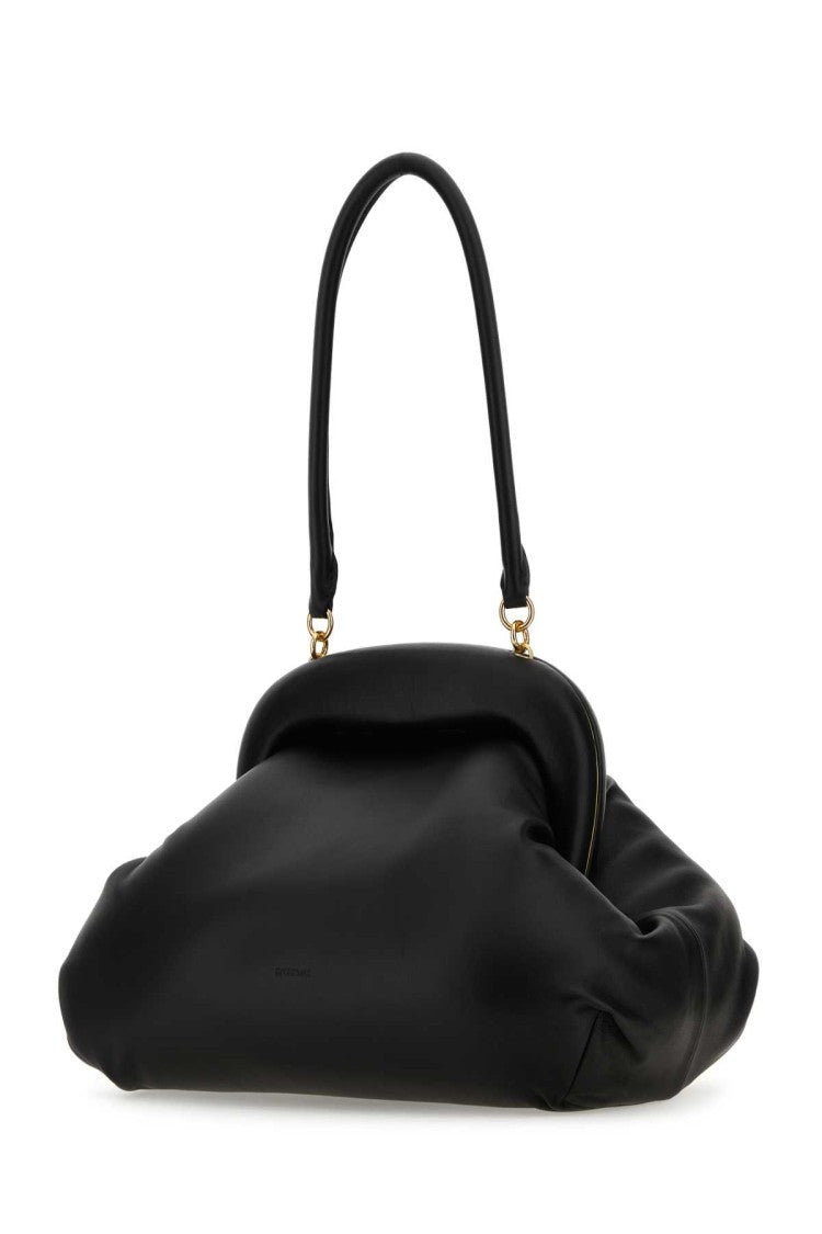 Sportmax Black Nappa Leather Sansa Clutch