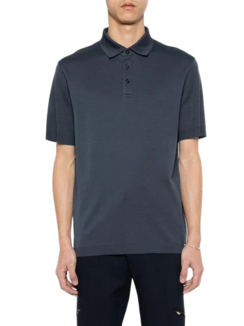 Herno Double-Layered Cotton Piqué Polo With Ribbed Detailing