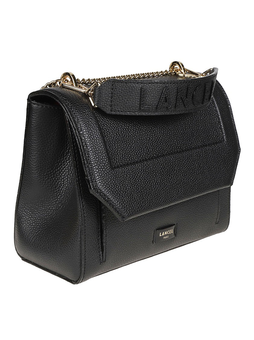 Lancel Ninon Medium Flap Cow Leather Shoulder Bag