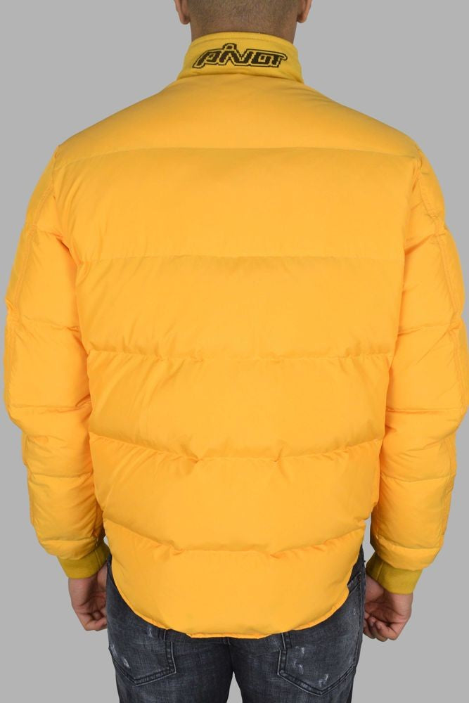 Off-White Reversible Puffer Jacket With Contrasting Design Elements
