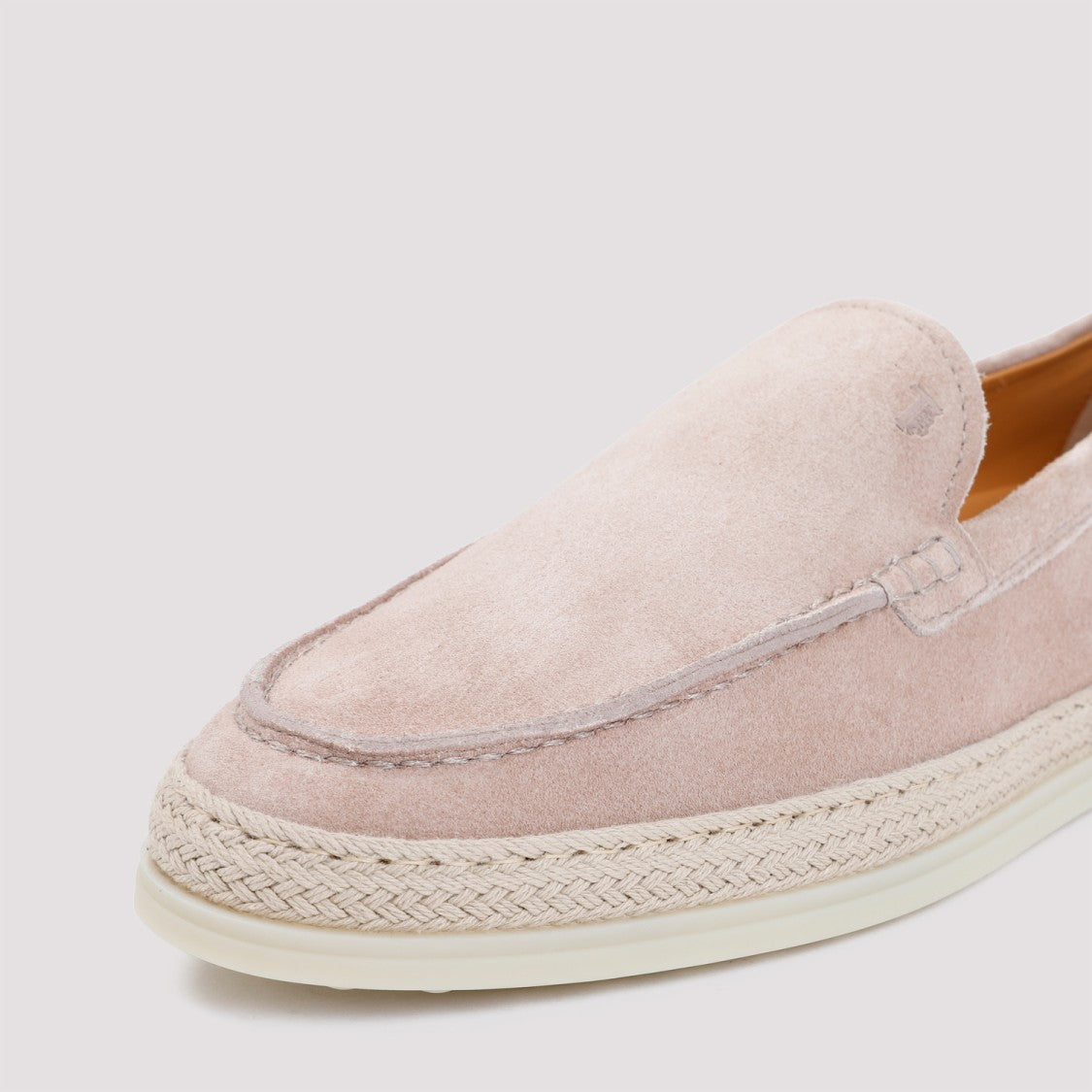 Tod's Pink Suede Leather Loafers