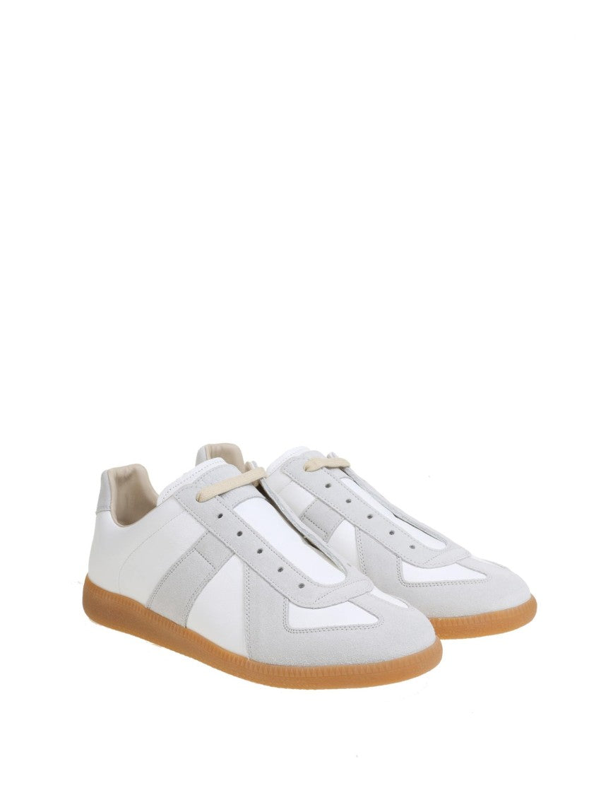 Maison Margiela Sneakers Replica In Leather And Suede