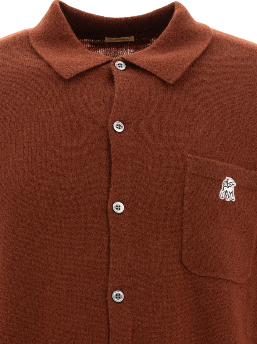 Undercover Brown Wool-Cashmere Blend Cardigan