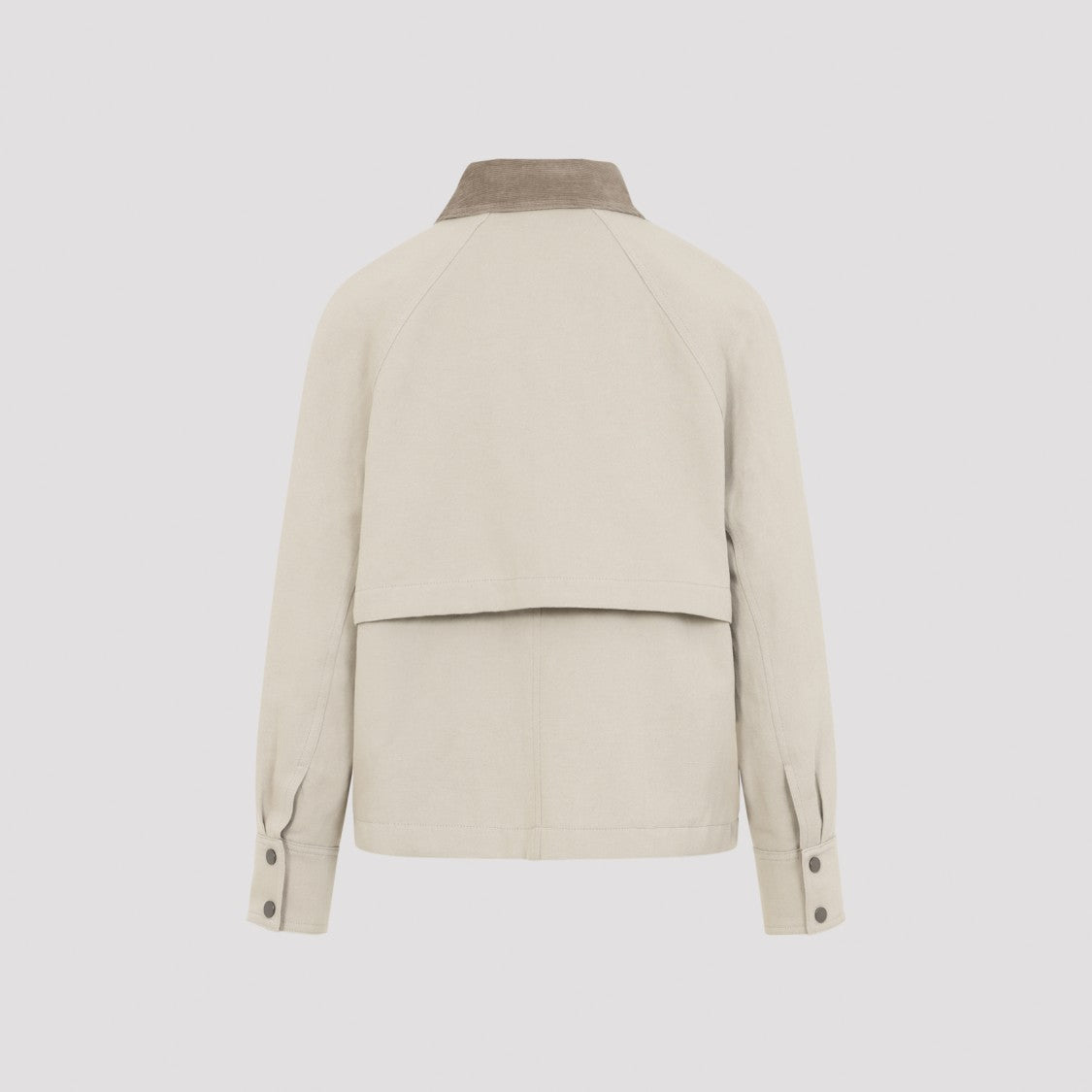 Brunello Cucinelli Short Coat In Cotton-Linen Blend