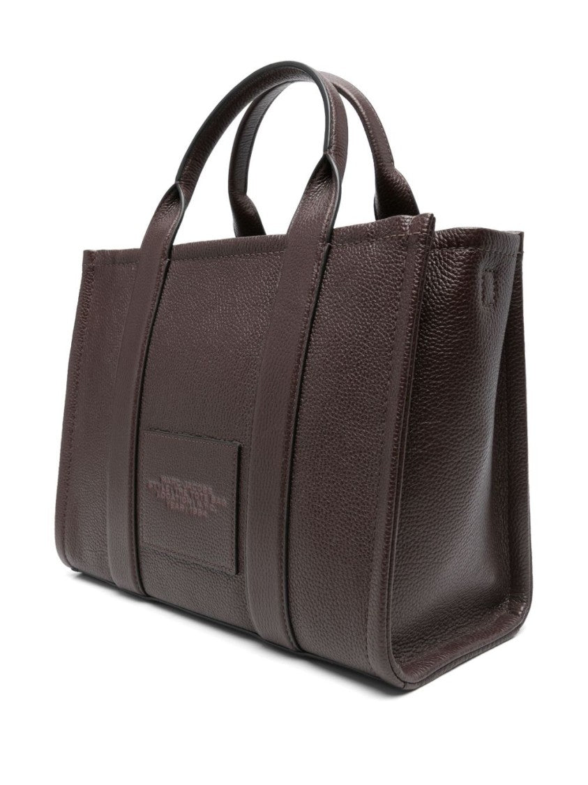 Marc Jacobs Brown Hammered Texture Leather Tote Bag