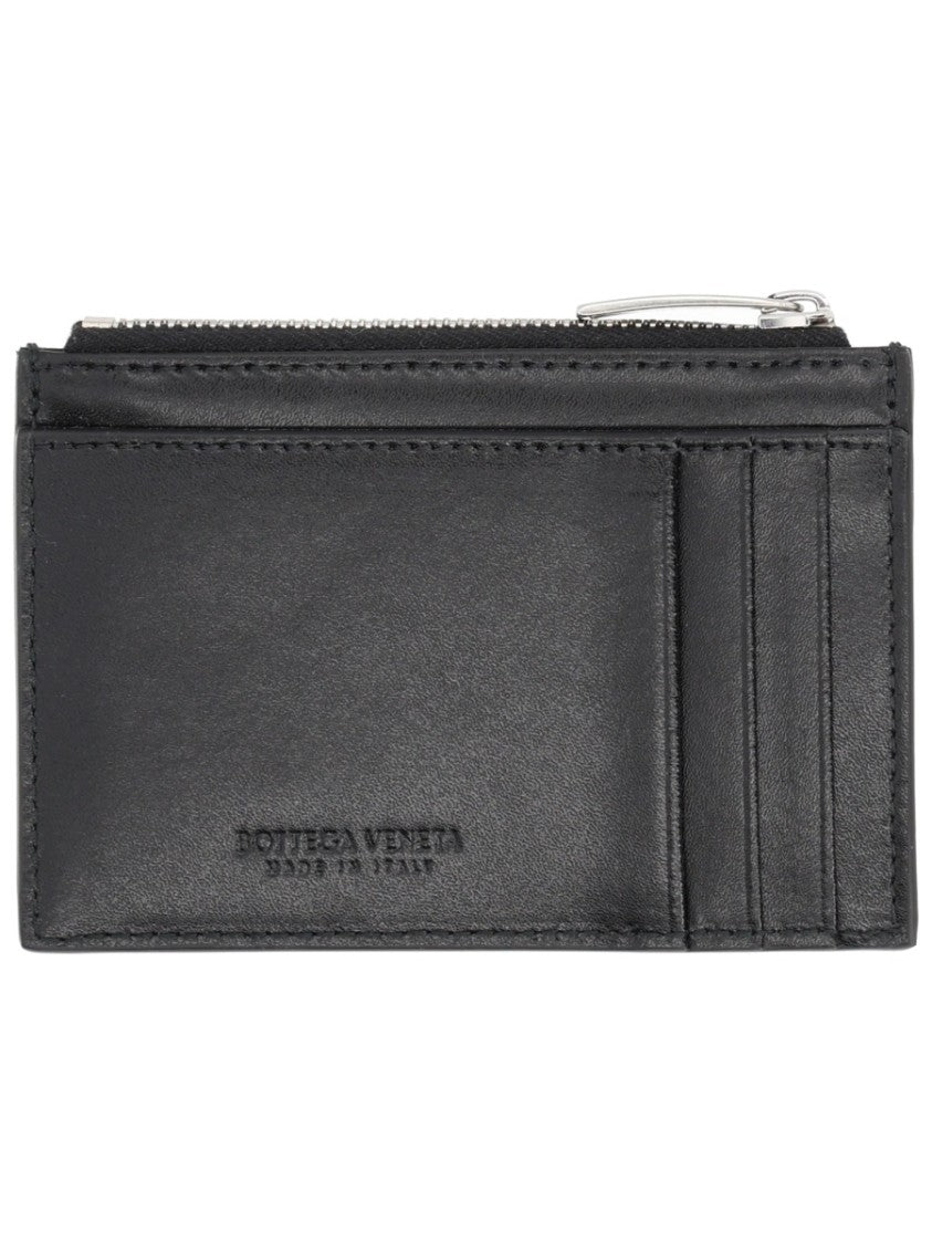 Bottega Veneta Cassette Padded Zippered Leather Card Holder