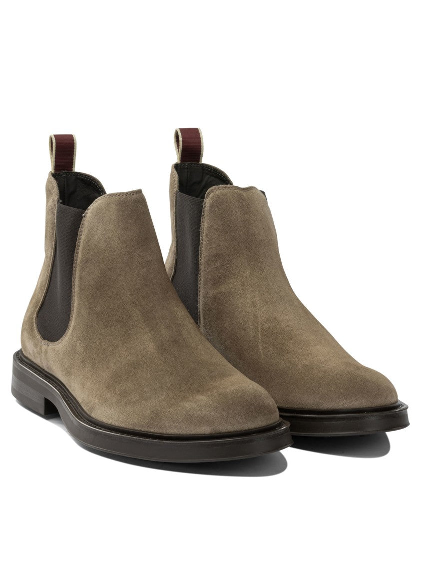 Sturlini Suede Ankle Boots With Elastic Side Panels