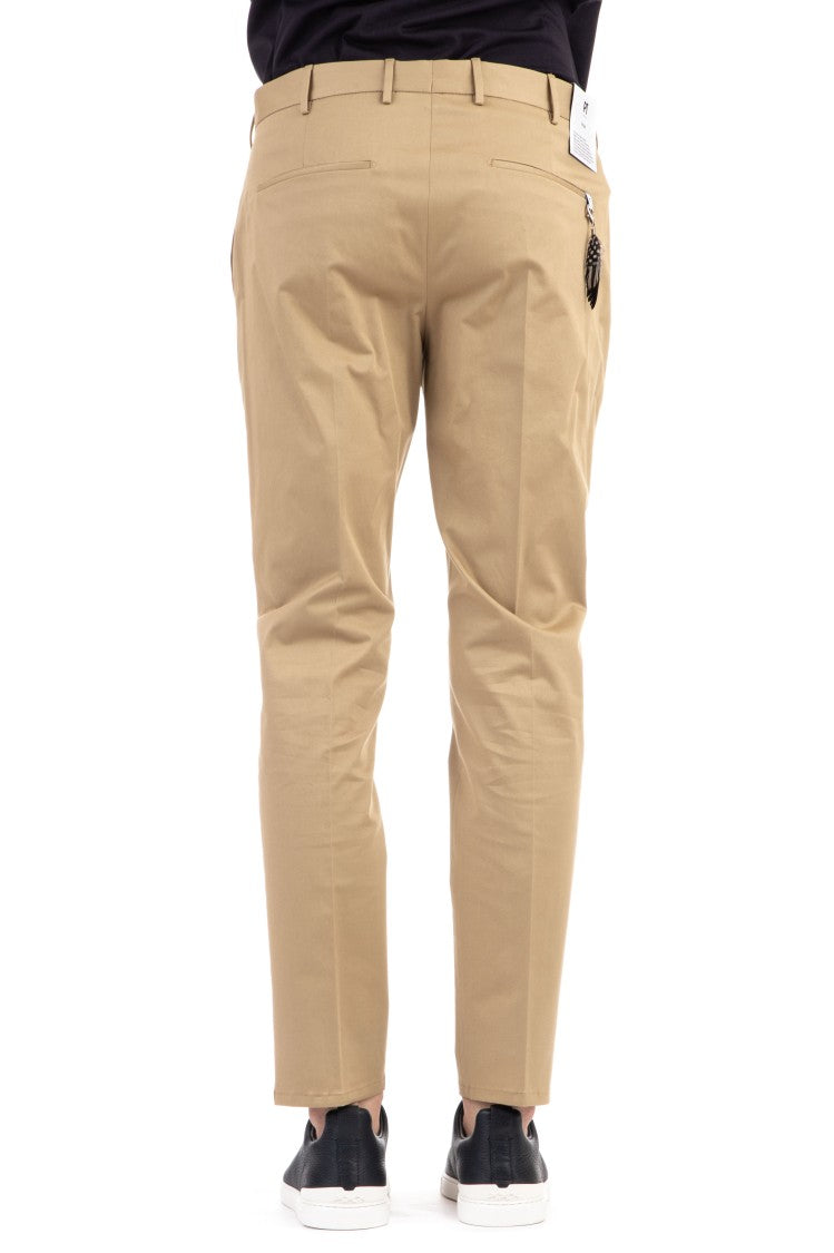 Pt Torino Comfort Fit Ten Cotton Trousers