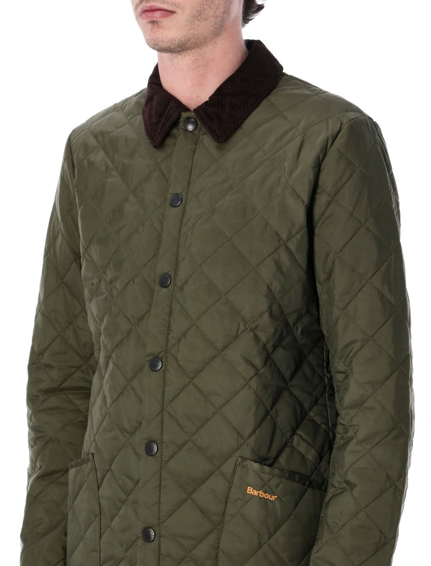 Barbour Diamond Quilted Casual Velvet Jacket