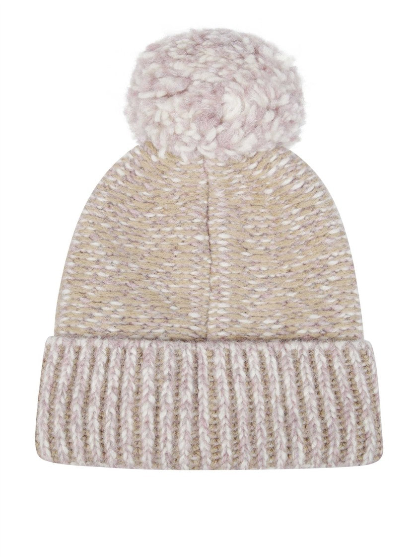 Moncler Grenoble Textured Yarn Fluffy Pom-Pom Hat