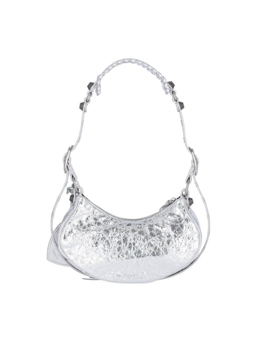 Balenciaga Compact Rectangular Shoulder Bag With Smooth Lamb Leather Finish