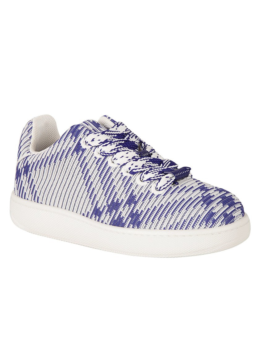Burberry Textured Pattern Sneakers With Dynamic Print