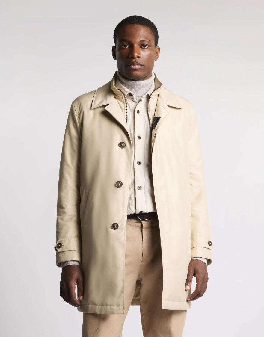 Fay Mid-Length Waterproof Casual Jacket With Design