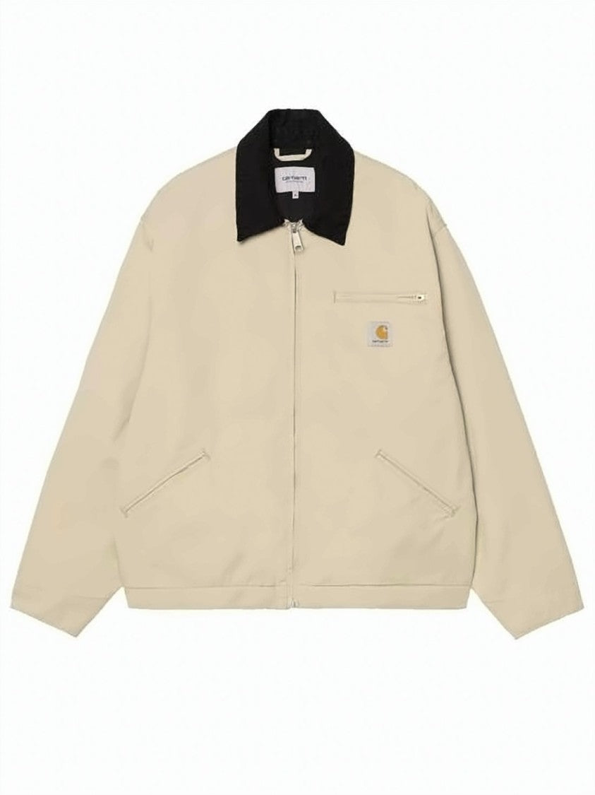 Carhartt Wip Beige Detroit Jacket With Contrast Collar