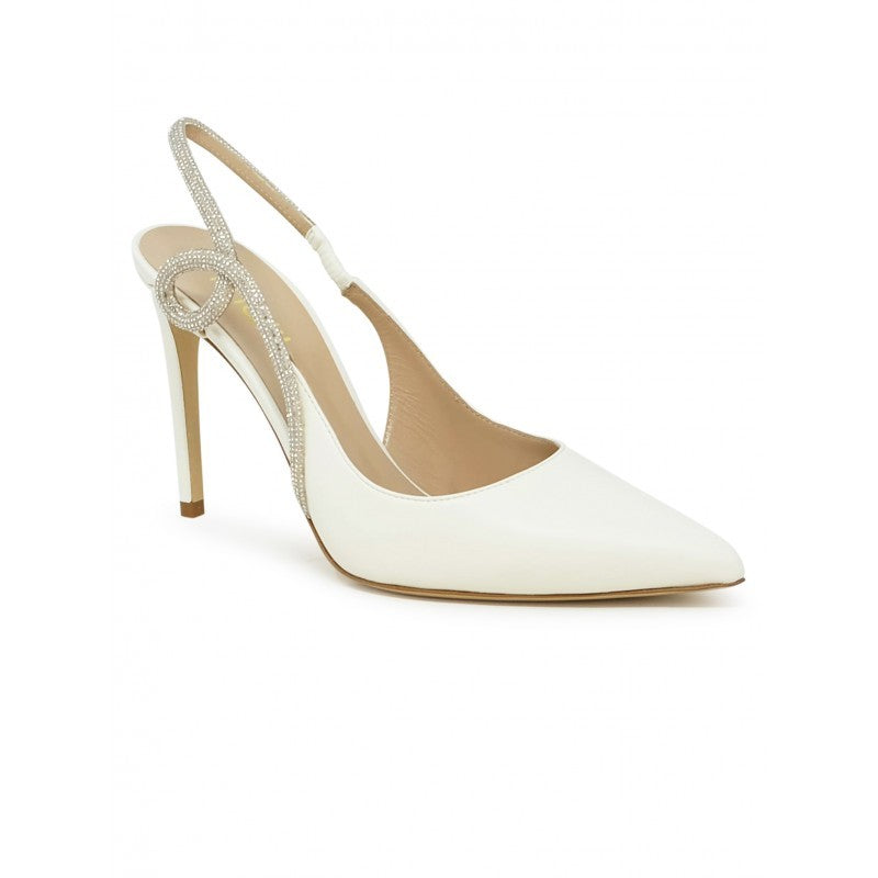 Ninalilou Cream Leather Pumps