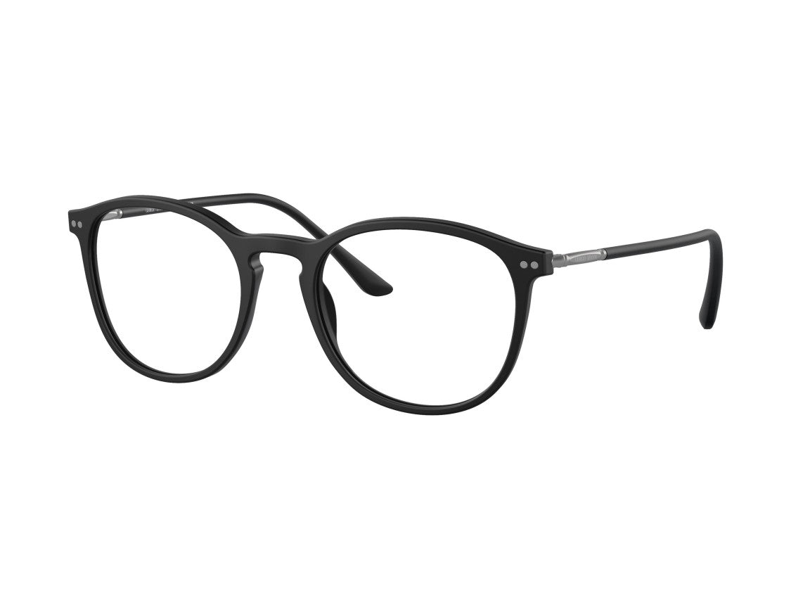 Giorgio Armani Black 0Ar7125 Acetate Classic Round Eyeglasses