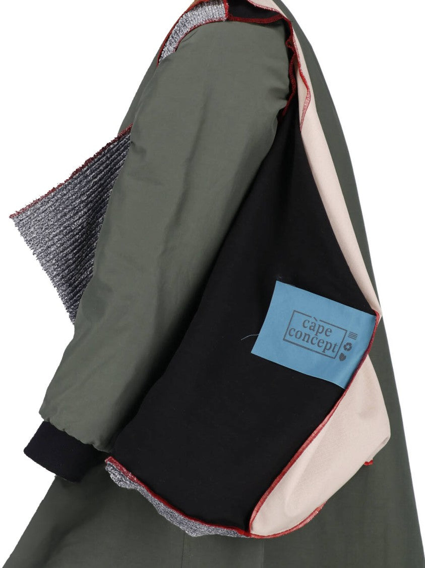 Cape Concept Green Water-Repellent Contrast-Collar Econyl Jacket