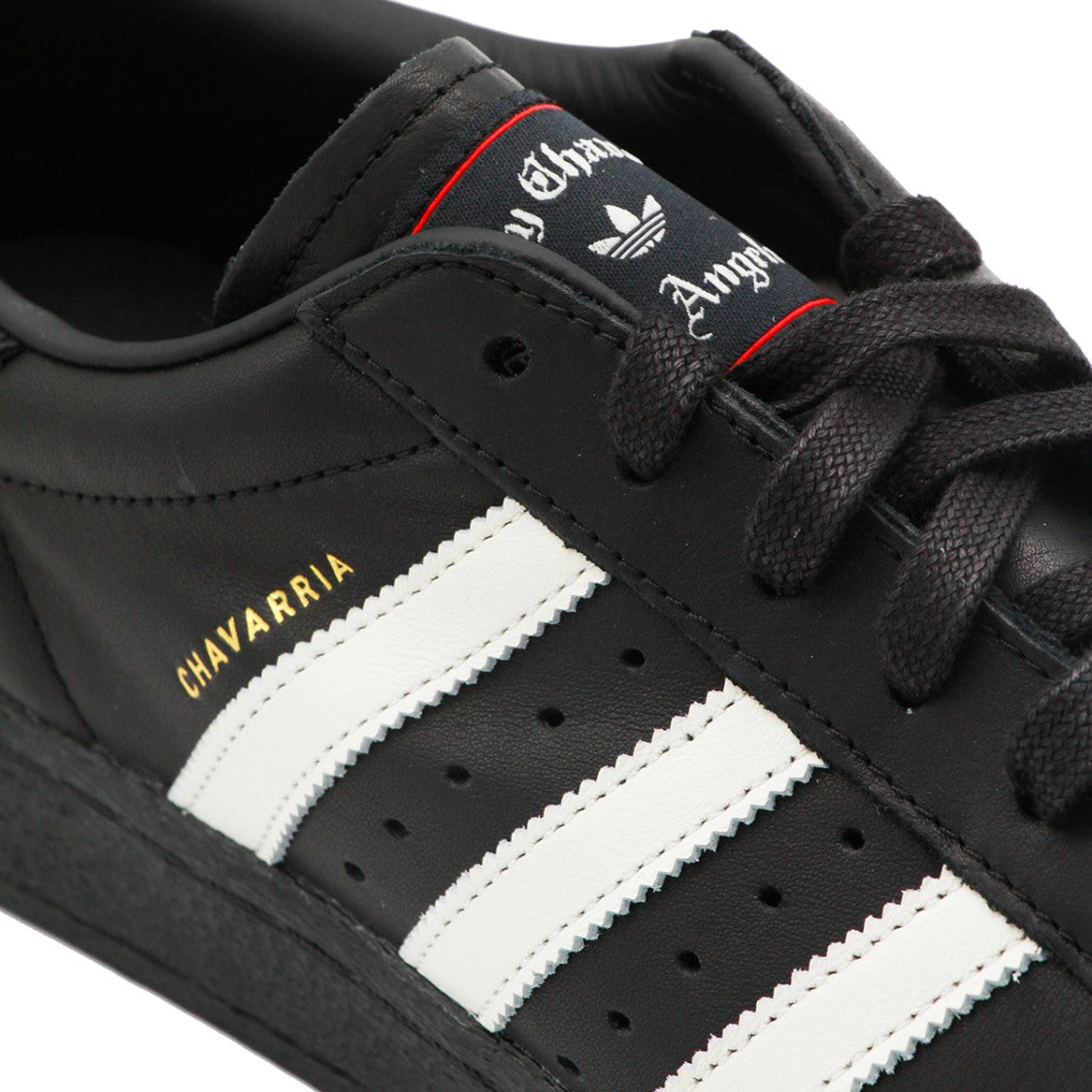 Adidas X Willy Chavarria Black Leather Superstar Sneakers