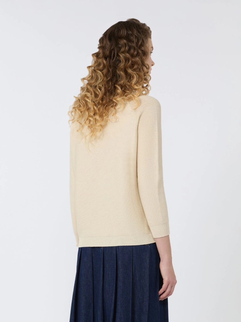 Max Mara Knit Sweater With Crew Neckline And Raglan Sleeves
